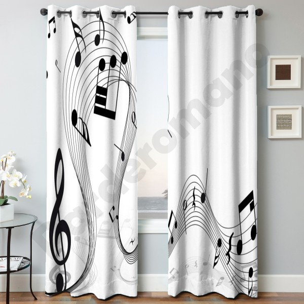 پنل آماده چاپی مخمل طرح موسیقی