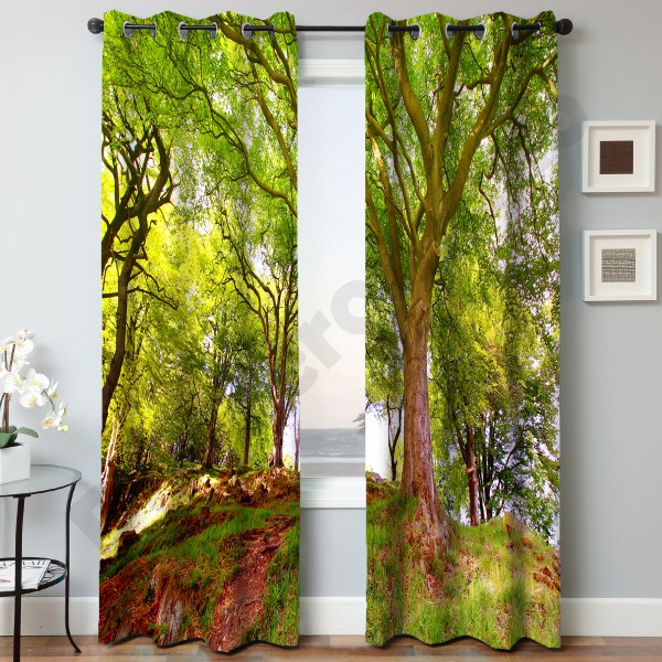 پنل آماده چاپی مخمل طرح منظره